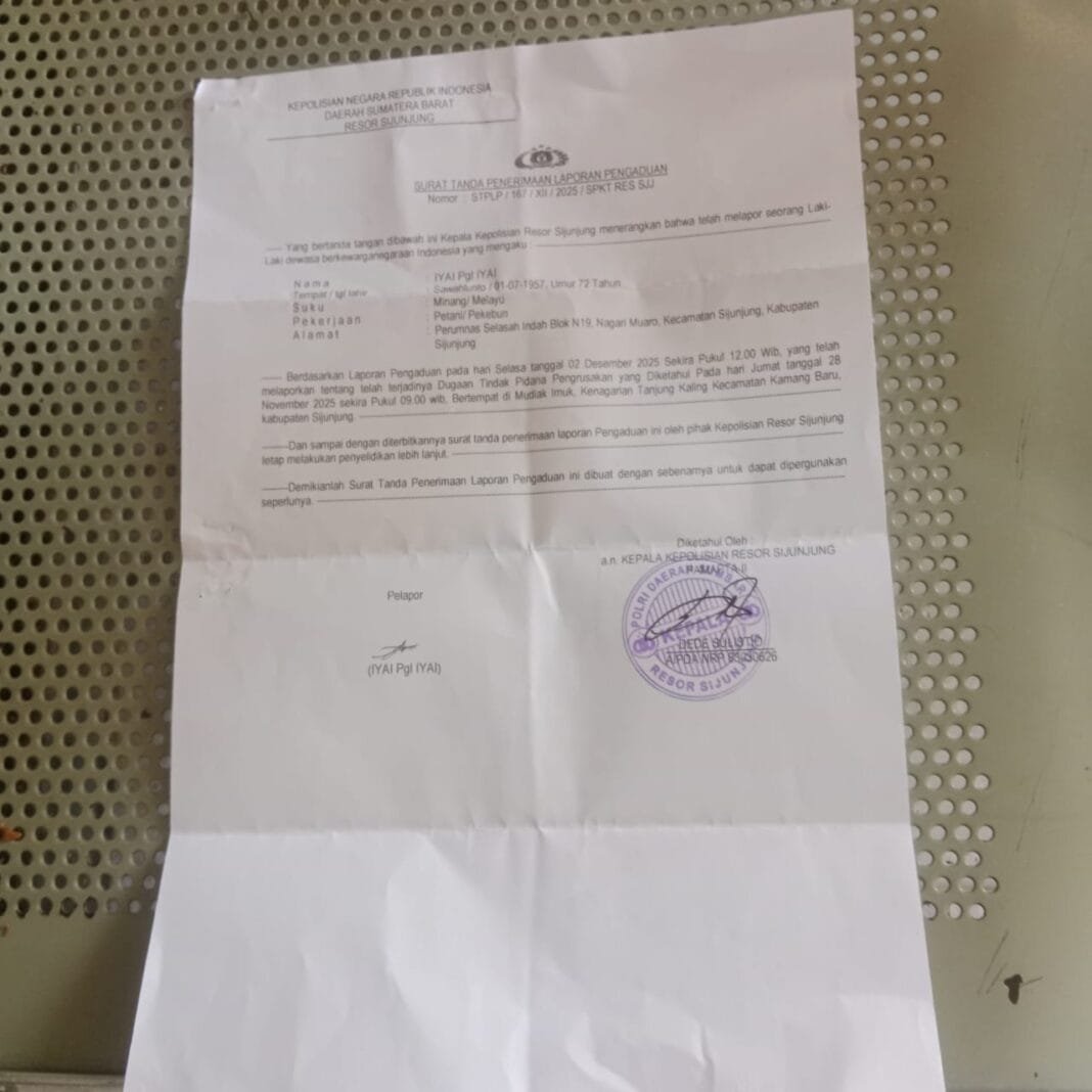 Plang Dirusak, Sabiran Resmi Lapor Polisi: “Kami Tidak Takut Teror!”
