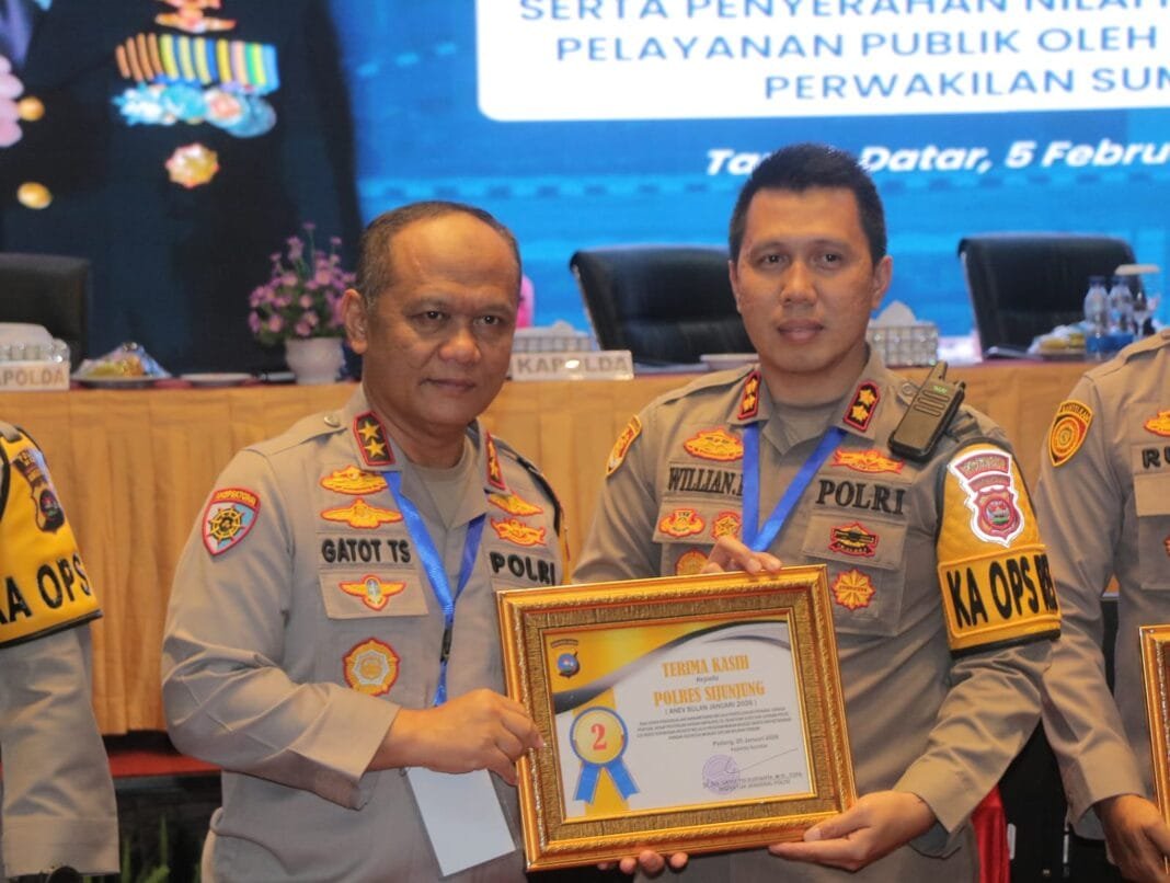 Polres Sijunjung Raih Peringkat 2 Terbaik di Sumbar, Kapolres: Ini Buah Kerja Keras Personel