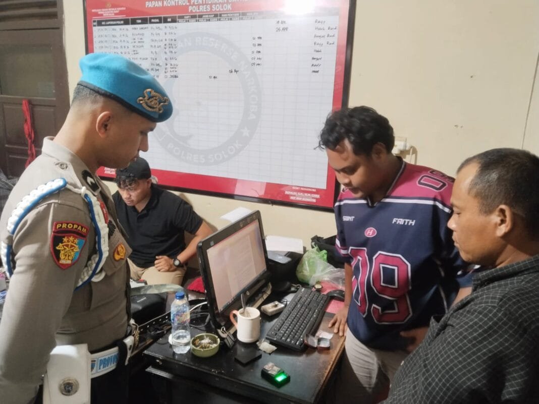 Satresnarkoba Polres Solok Ringkus Seorang Pria Terkait Kepemilikan Sabu