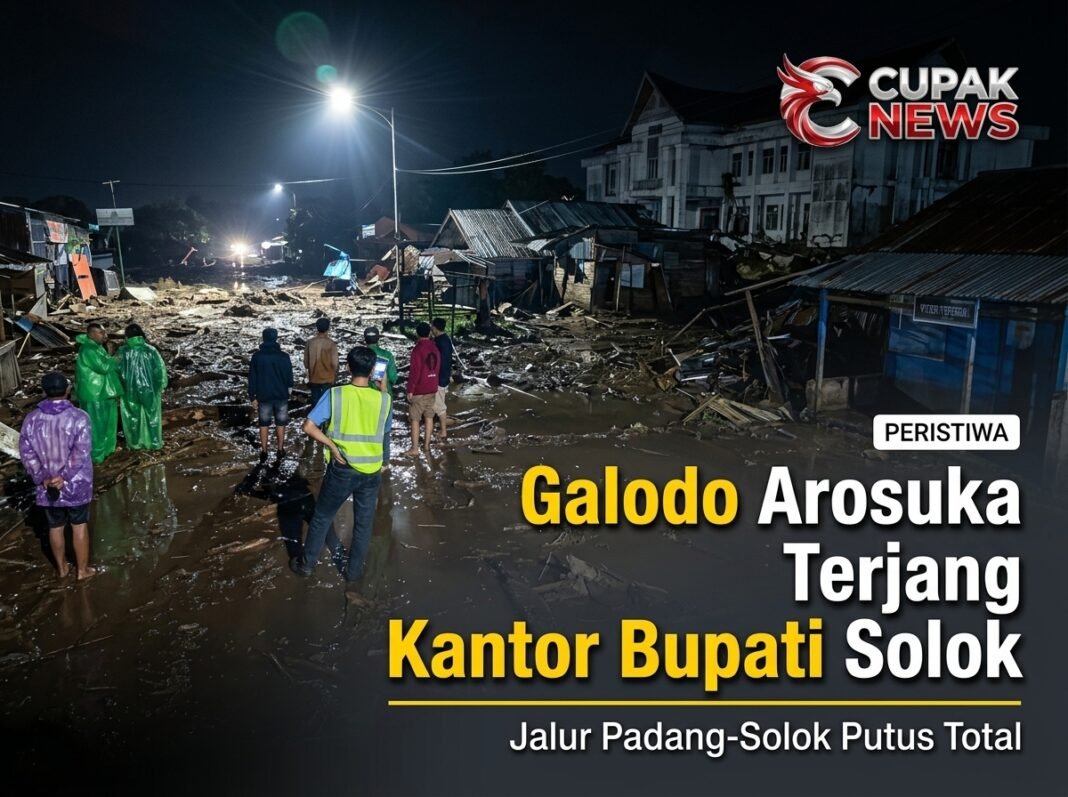 Galodo Arosuka menutup jalur Padang-Solok