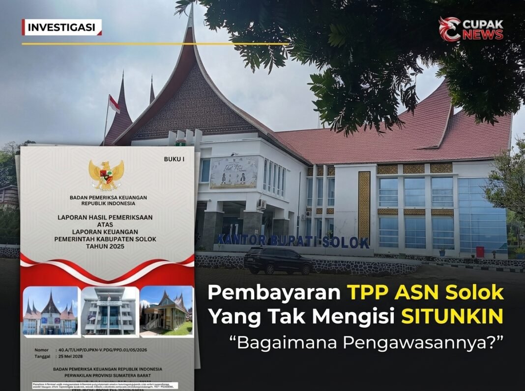 Ilustrasi dokumen laporan kinerja ASN dan pemeriksaan pembayaran TPP Kabupaten Solok